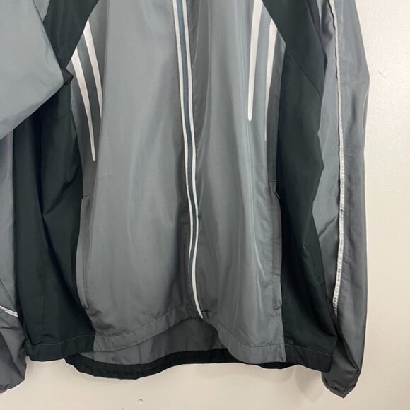 Sugoi Track-Style Cycling Reflective Grey Shell Jacket Men's Size XL - Picture 2 of 8